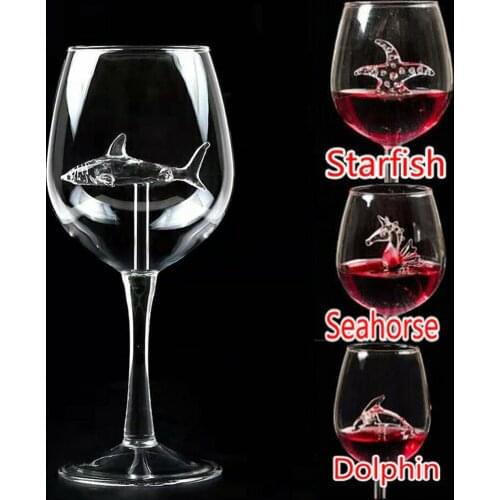Barware Glass European Crystal Glass Cup Shark Red Wine Glass Wine Bottle Glass High Heel Shark Red Wine Cup For Wedding Party