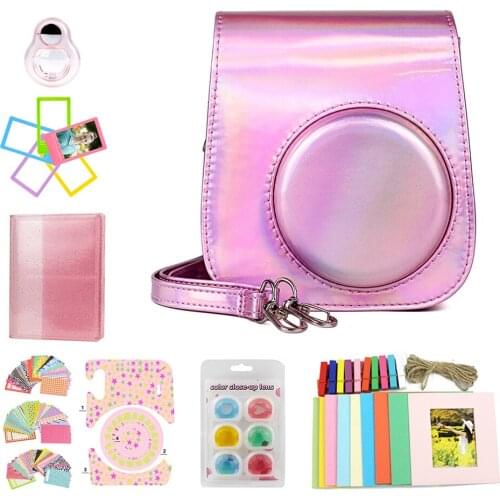 CAIUL Magic Pink camera case for Fujifilm Instax Mini 11 Instant Film Camera Accessorie kit