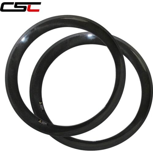 CSC New Full Carbon 700C road bike wheel rims 60mm clincher 23mm width