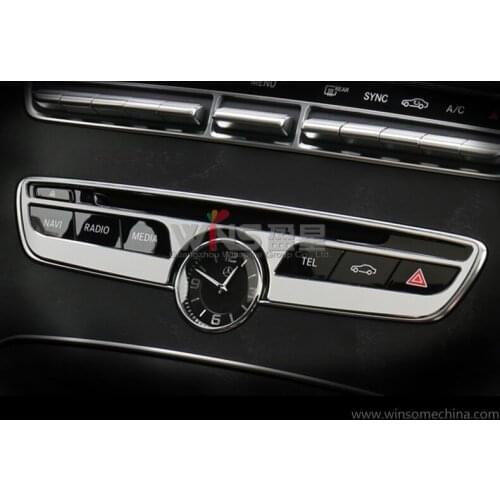 For Mercedes Benz C Class Interior Mouldings Air Condition Vent Panel Decorative Trim Cover Car Styling Accessories