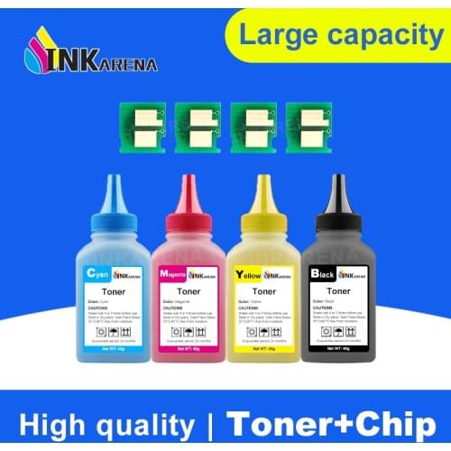 INKARENA Refill Color Toner Powder & Chip CRG329 Compatible for Canon I-sensys LBP7018C LBP7010C LBP7010 LBP 7010 7010C Printer