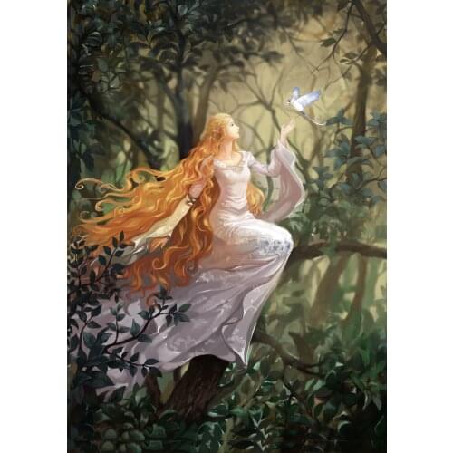 GATYZTORY DIY HandPainted Oil Painting Paint By Numbers For Adults Children Fairy Picture Paint Unique Gift Home Decoration