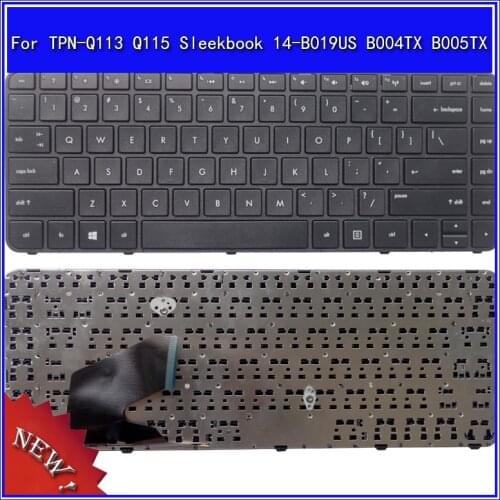 Laptop Keyboard For HP TPN-Q113 Q115 Sleekbook 14-B019US B004TX B005TX Notebook Replace Keyboard