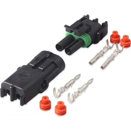100 sets kit 12015792 12010973 2 Pin way male female Sealed injector socket Waterproof car connector