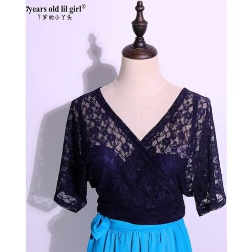 Dance Suit Belly Dance Practice Suit Autumn/winter 2021 Korean Lace Bat Sleeve Top Selling BRR21