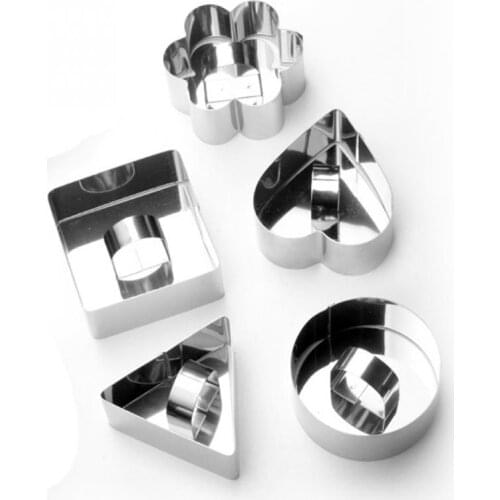 Pastry Round Square Heart Forms For Cheese Pan Mousses Cake Mould Sectional Shape Baking Dish Dessert Ring Bakeware Mold