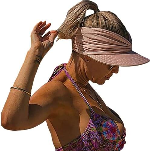 Summer Hat Womens Sun Visor Sun Hat Anti-ultraviolet Elastic Hollow Top Hat Пляжные Шляпки 2021 New Support Wholesale