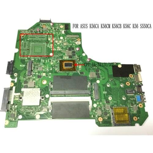 STOCK MOTHERBOARD FOR ASUS S550C K56CA K56CM K56CB S56C K56C K56CA K56CA MAINBOARD WITH I5-3317U/ I5-3337U