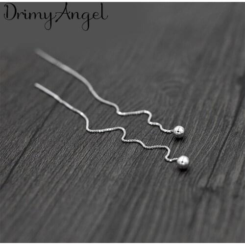 Fashion Long Beads Ball Earrings For Women Lady Wedding Ethnic Jewelry Girls Gifts Pendientes Brincos