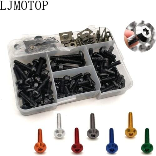 Motorcycle Fairing Bolt Nuts Kit Body Fastener Screws For Honda Black SpiRit PCX 125 150 CBR600F cb400 Hornet 250 NC700S X