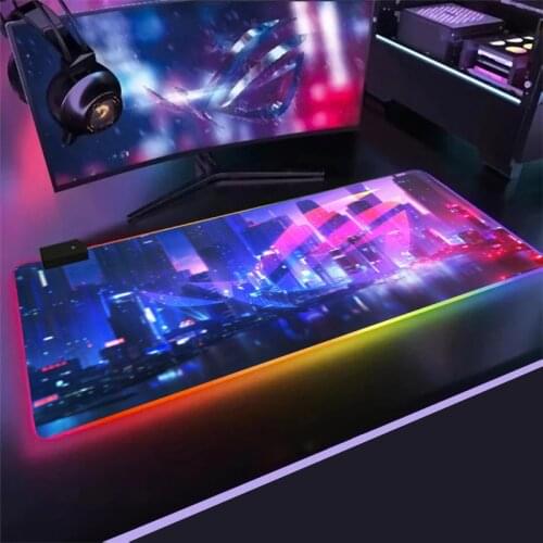 Non-skid Large RGB Mouse Pad asus xxl Gaming Mousepad LED Mause Pad Gamer keyboard mouse pad laptop desk mat cool mouse pad mat