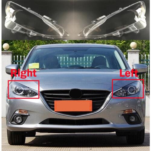 Transparent Car Headlight Headlamp Car Headlight Lens Shell Cover 2013-2016 For Mazda 3 Axela Lens Auto