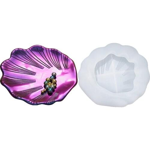 Silicone Mold Epoxy Resin Molds For DIY Jewelry Making Tools Leaf Dish Mold Handmade DIY Dish Epoxy Mold Shell Plate Mold