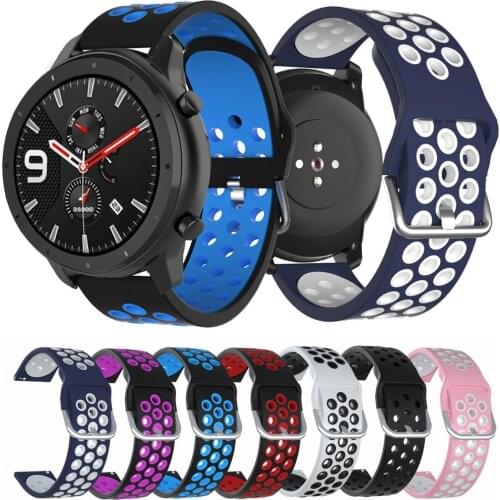For Huami Amazfit GTR 47mm Smart Watch 22mm Watch Strap Replacement Silicone Bracelet ремешок для часов Amazfit Pace Stratos 2