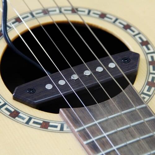 Skysonic A-810 Acoustic Folk Guitar Magnetic Passive Pickup for finger- style, tapping and solo guitar pick holder