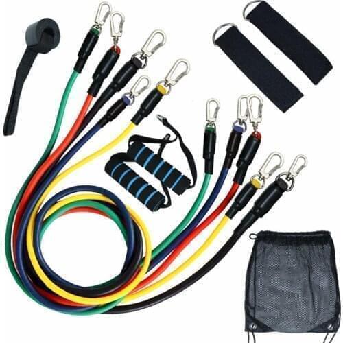 USA Dropshipping Resistance Bands Set (11pcs) for Physical Therapy, Resistance Training, Home Workouts,Yoga-Best Gift USPS