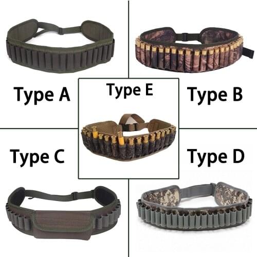 Tactical 30 Rounds Shotgun Shell Bandolier Belt 20 12 Gauge Cartridge Bag Holder Ammo Carrier Airsoft Hunting Accessory XM1014