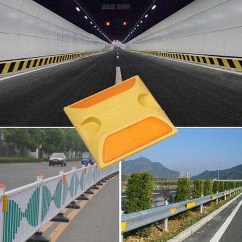 1x Commercial Reflective Road Pavement Marker, Reflective Road Sign - Yellow