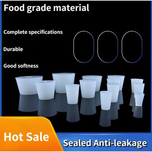 1 Pcs Silicone Fermenter Cover Plug Stopper With 8mm Hole For Airlock Valve Brew Wine Rubber Fermenting Lids Fermenting Supplies