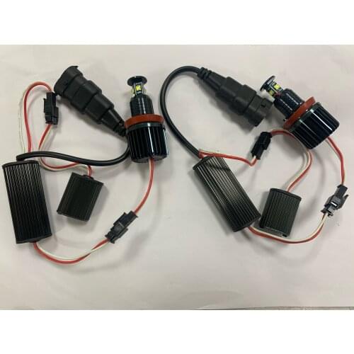 2PCS H8 20W 12V Car LED Angel Eyes Marker Light Bulb Halo Ring Lamp For BMW X5 E70 X6 E71 E90 E91 E92 M3 E89 E82 E87 Headlight