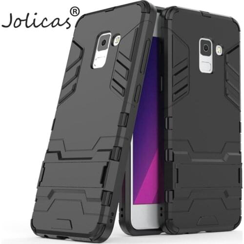 2 In 1 Back Armor For Samsung Galaxy A7 2018 Case Dirt Resistant PC Coque Mobile Phone Cases For Samsung Galaxy A8 Plus