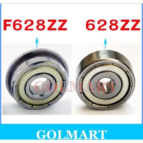20pcs flange bushing ball bearings F628ZZ 8*24*8 mm 628ZZ ball bearing for 628 ball bearing