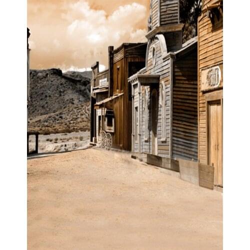 5x7ft Vintage Wooden House Building Photography Backdrops Photo Props Studio Background