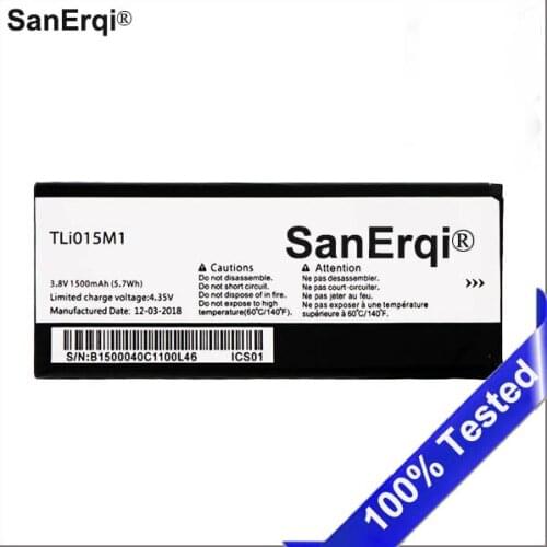 1500mAh TLi015M1 Battery For Alcatel PIXI 4 4034A 4034X 4034F 4034D Battery Accumulator Bateria Batterij