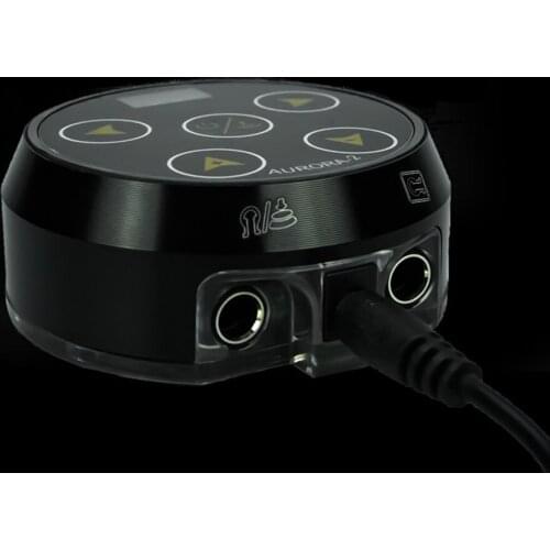 Aurora-2 Tattoo Power Supply Black Silver Upgrade Digital LCD Touch Display For Tattoo Machine