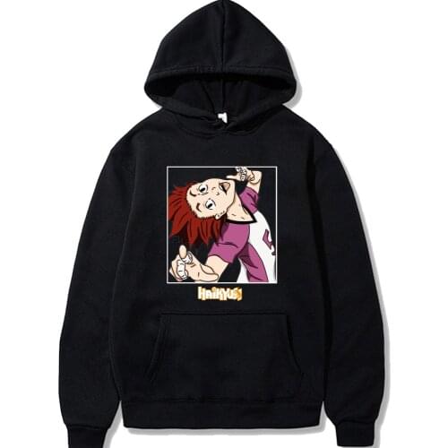 Japanese Anime Haikyuu Printing Hoodie Sweatshirts Women Harajuku Cartoon Volleyball Junior Funny Graphic Oversized Male Hoodies