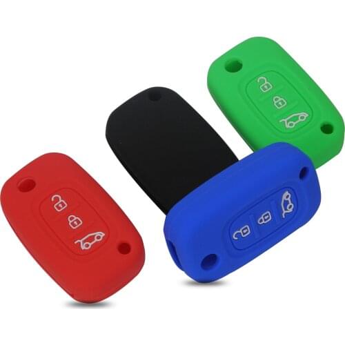 Kutery 3 Buttons Remote Car Key Case Silicone Protect Shell For LADA Vesta Granta XRay Kalina Priora Sedan Sport For Renault