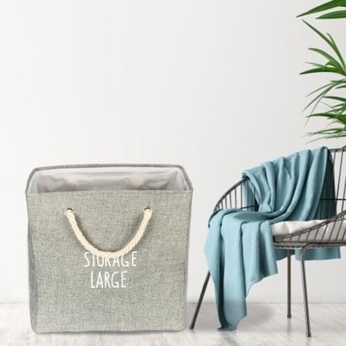 Laundry Hamper Basket Linen Nordic Style Dirty Clothes Storage Basket Large Collapsible Laundry Basket for Clothes Toys