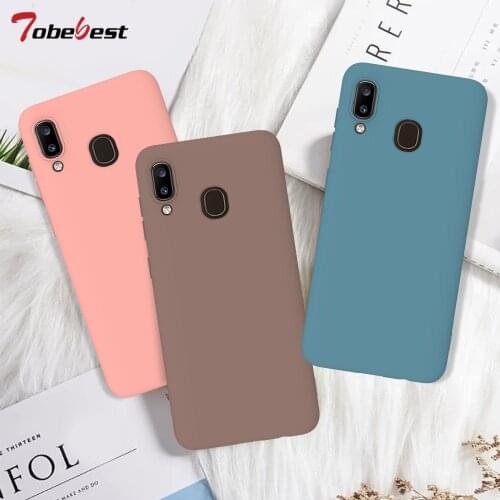 Soft Silicone Case For Samsung Galaxy A10 A20 A30 A40 A50 A60 A70 A10S A20S A30S A50S A20E TPU Cases Solid Color Matte Cover