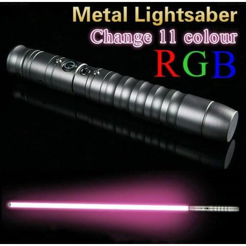 2021 New Lightsaber Cosplay Change 11 Colour Luke Light Saber Laser Force Fx Heavy Dueling Loud Sound 85cm Battle toy