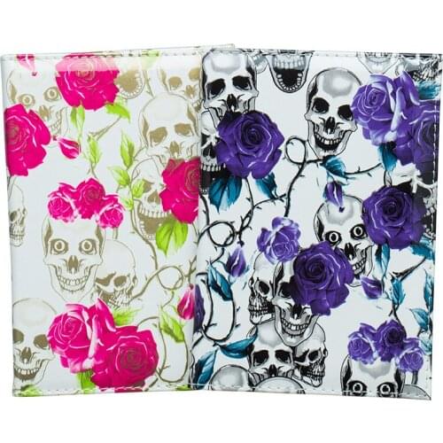 Rose red Special rose pattern standard size passport cover waterproof solid pu leather passport holder with traveling