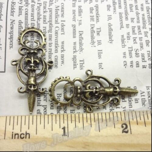 10pcs Charms Arrow Pendant Bright Antique bronze Zinc Alloy Fit Bracelet Necklace DIY Metal Jewelry Findings