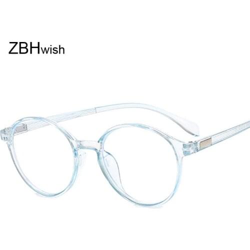 Fashion Transparent Round Glasses Clear Frame Women Spectacle Myopia Glasses Men EyeGlasses Frame Nerd Optical Frames Clear