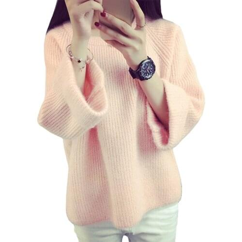 New Fall Winter Pullover Short Female College Wind Jumper Loose Shirt womens Autumn Student Sweater Women Vestidos LXJ138