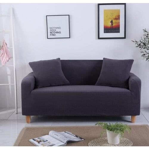 Manufacturers selling Lingge velvet knitted Elastic sofa cover all-inclusive universal couch cover Simple sofa cover WJS-1