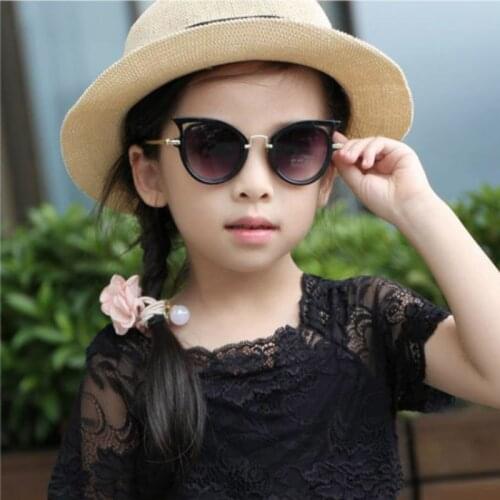New 2021 Kids Sunglasses Girls Brand Cat Eye Children Glasses Boys UV400 Lens Baby Sun glasses Cute Eyewear Shades Goggles