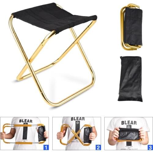 Folding Camping Chair Lightweight Picnic Fishing Chair Portable Beach Chair Detachable Pocket Folding Stools Outdoor Furniture