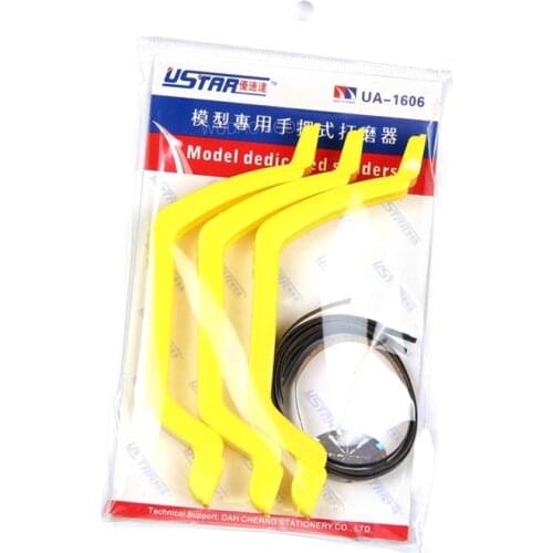 U-STAR UA-1606 Mini Grinding Tool Arched Sanders / Sandpaper Grips (with Sandpaper Strips)