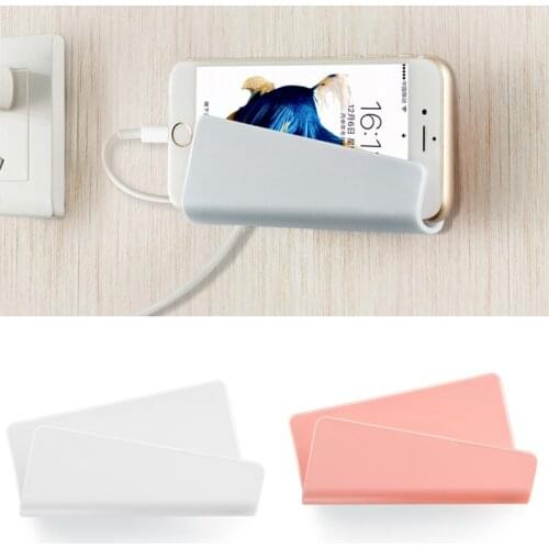Universal Shelf Mount Support Cellphones Telecommunications Stand Holder Socket Charging Box Bracket Wall Phone Holder