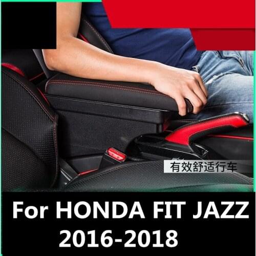 For HONDA FIT JAZZ 2016-2018 armrest universal car center console modification accessories Interior decoration Auto Accessories