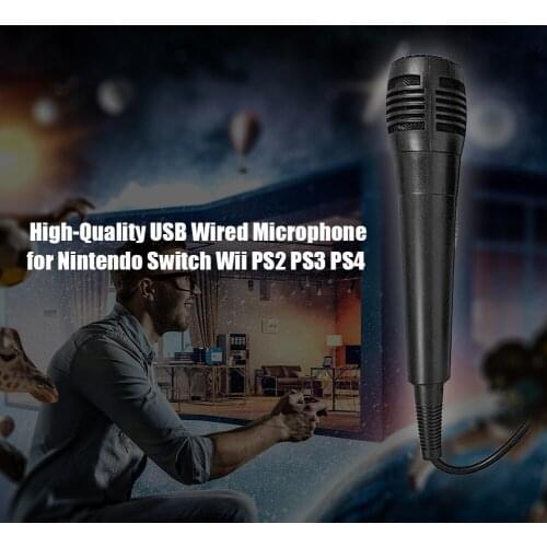 USB Wired Mic Microphone Universal Microphones USB Rechargeable Meeting for Nintendo Switch Wii U PS4 PS3 Xbox One PC