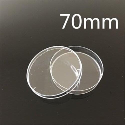 10pcs /lot High Quality Petri Dish for Lab Plate Bacterial Yeast Diameter 70MM Height 15MM