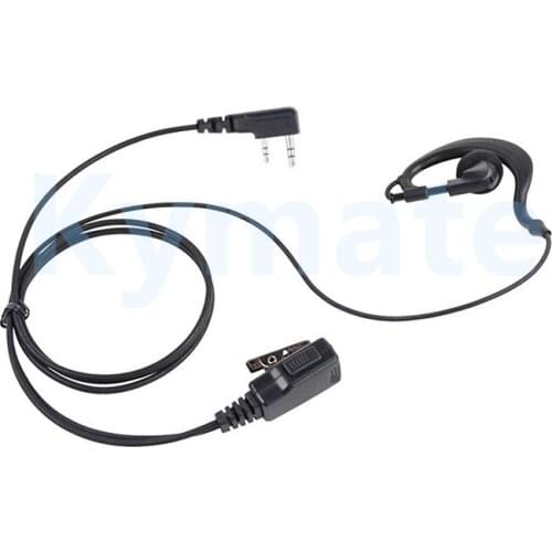 2 PIN Earpiece Headset PTT with Mic Walkie Talkie Earphone for BAOFENG UV5R BF888S BF666S BF777S UV5RE