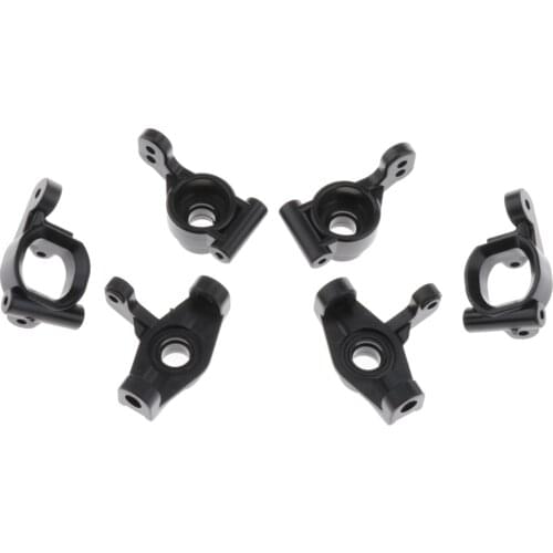 6pcs RC 1:14 Plastic Hub Carrier Upgrade Parts Black for WLtoys 144001 Car