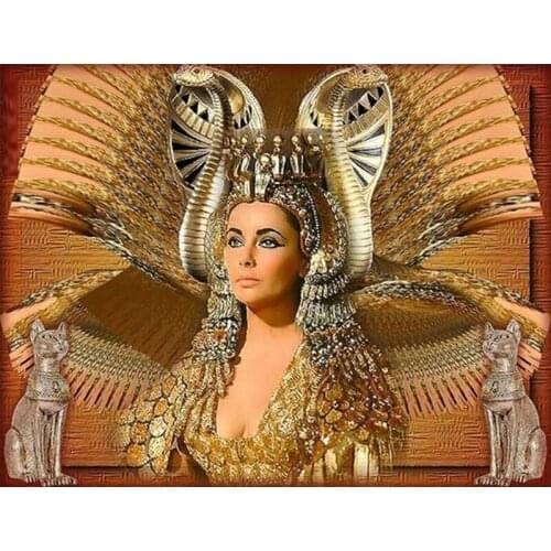 Full 5D Diy diamond painting Ancient Cleopatra, egyptian snake embroidery cross stitch Craft Kits decor Christmas Gift P161