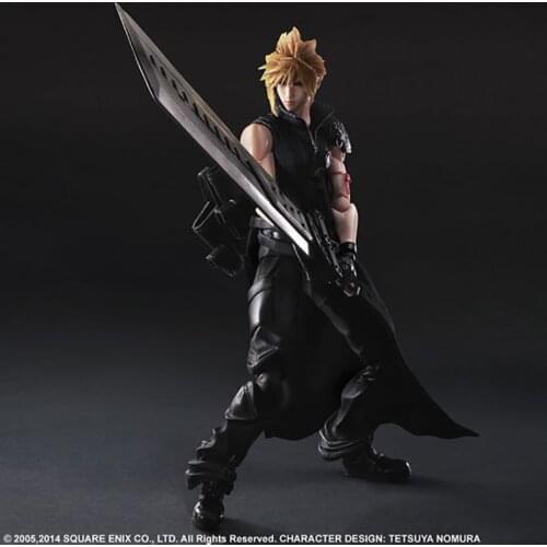 Play Arts Kai Final Fantasy Cloud Strife Action Figure Collectible Model Toy 28cm